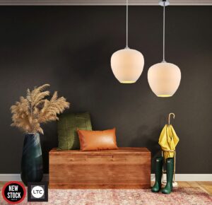 Floretine Pendant 1LS E27 D290 WHT