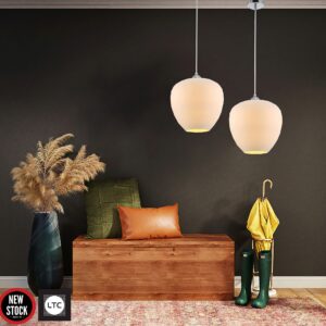 Floretine Pendant 1LS E27 D290 WHT