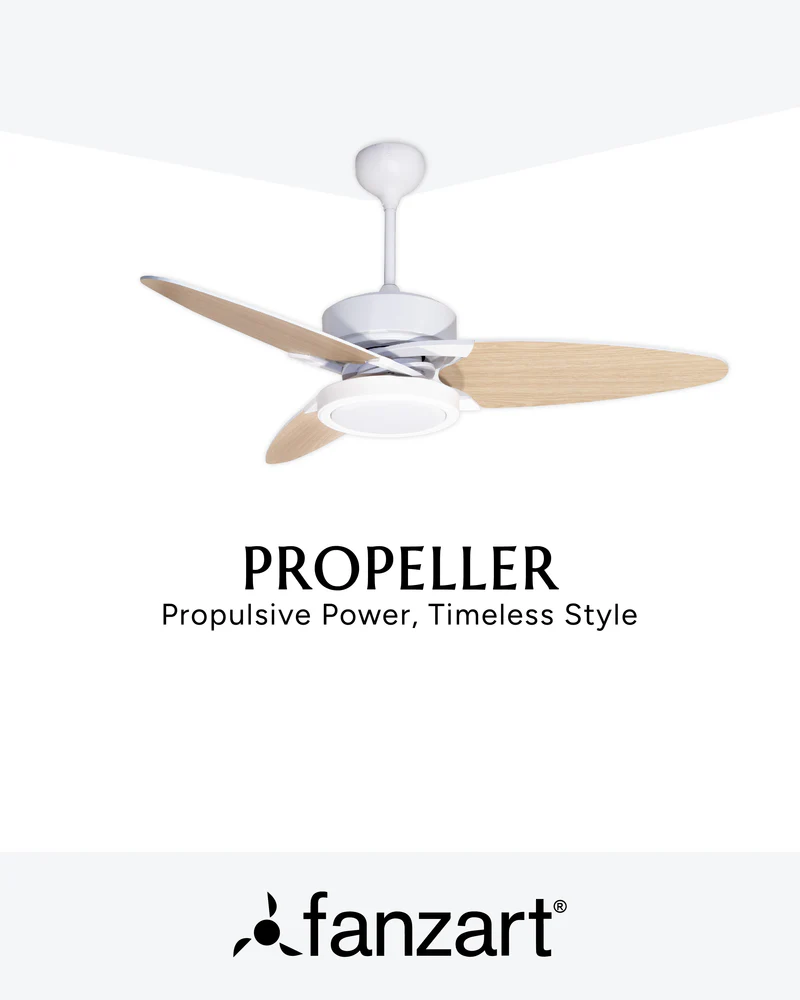 Propeller Matte White / Light Beech