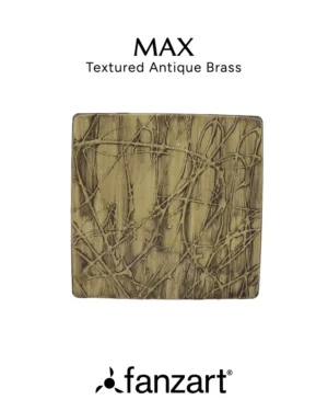 Max 6” Textured Antique Brass