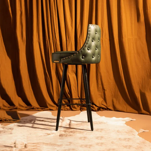 Chester Bar Stool Green - Image 3