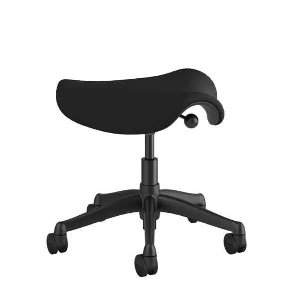 Ergonomic Saddle Chair – Polished Aluminium - Image 2