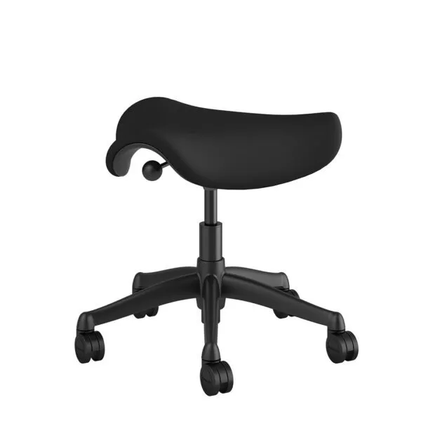 Ergonomic Saddle Chair – Polished Aluminium - Image 3