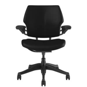 Freedom Task Chair: Graphite Frame, Ticino Leather