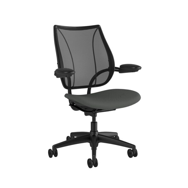 Liberty Task Chair: Black Frame, Standard Foam Seat - Image 2