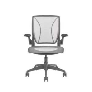 Diffrient World Chair: Grey Frame, Mesh Backrest and Seating