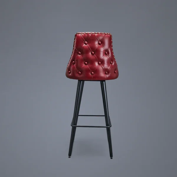 Chester Bar Stool Red - Image 2
