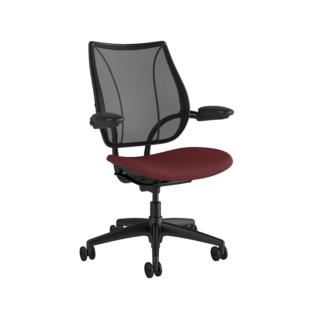 Liberty Task Chair: Black Frame, Standard Foam Seat - Image 2