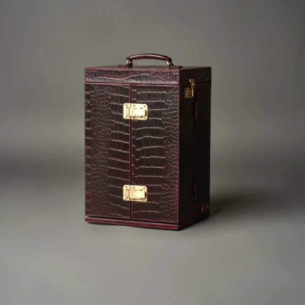 Debonair Portable Cocktail Bar Burgundy