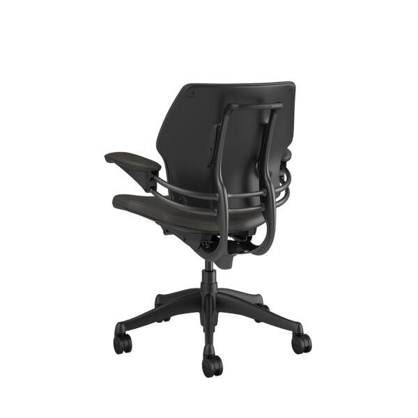 Freedom Task Chair: Graphite Frame, Ticino Leather - Image 3