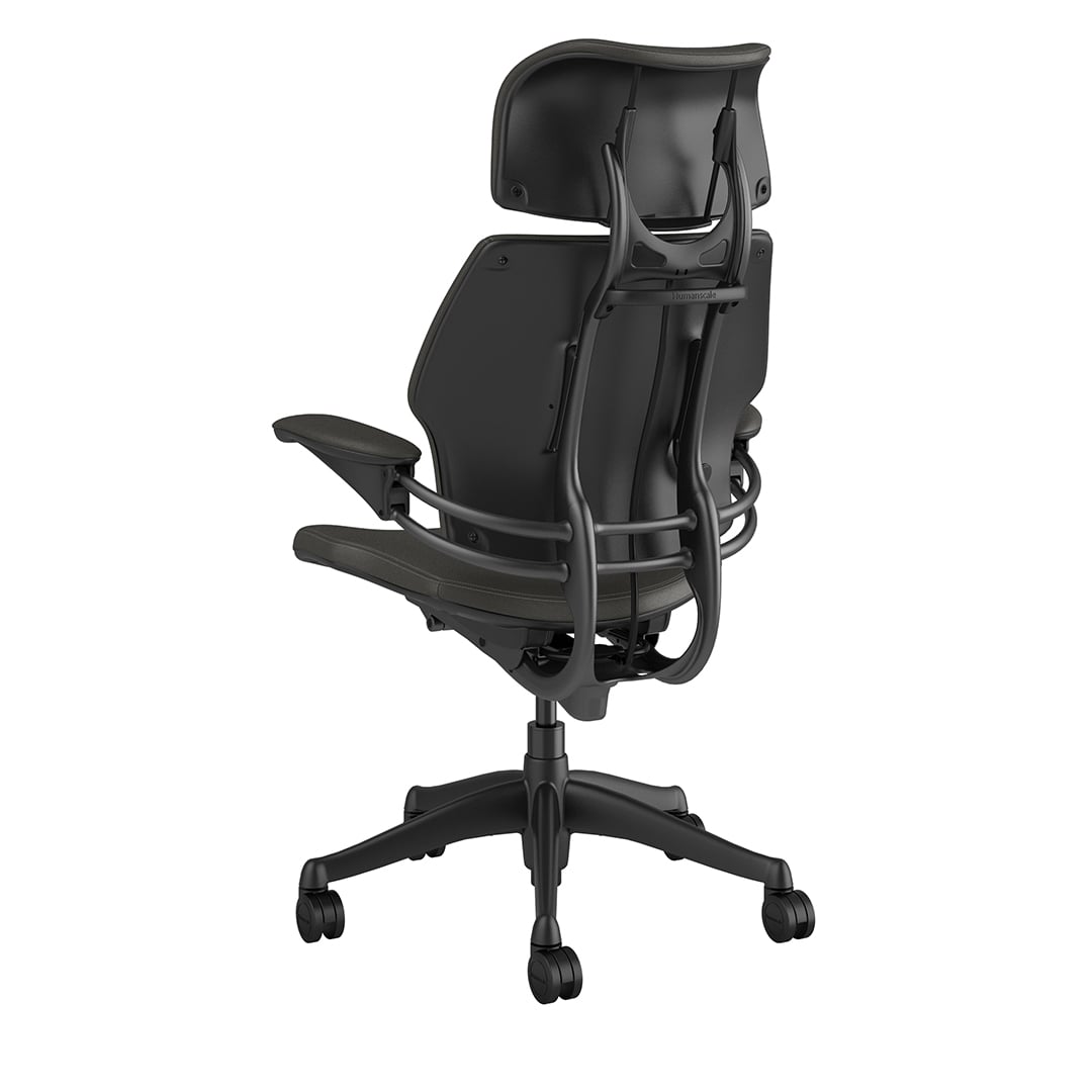 Freedom Headrest Chair: Graphite Frame, Ticino Leather - Image 3