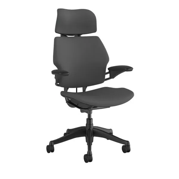 Freedom Headrest Chair: Graphite Frame, Grey Fabric - Image 2