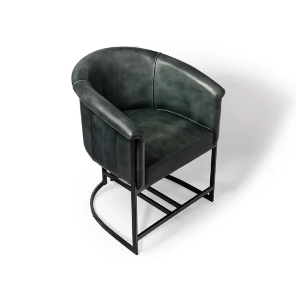 Rayal Barrel Chair Grey - Image 4