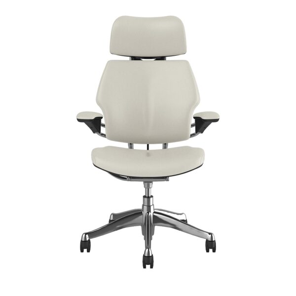 Freedom Headrest Chair: Polished Aluminum, Ticino Leather