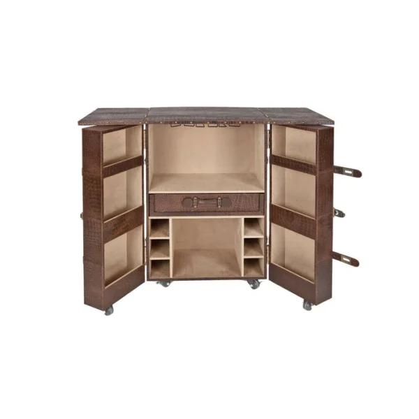 Panama Medium Flap Open Bar Brown - Image 2