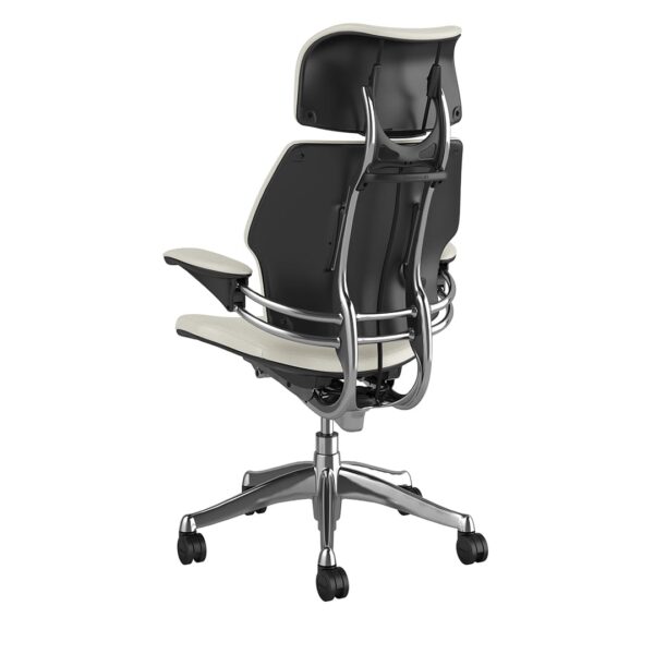 Freedom Headrest Chair: Polished Aluminum, Ticino Leather - Image 3
