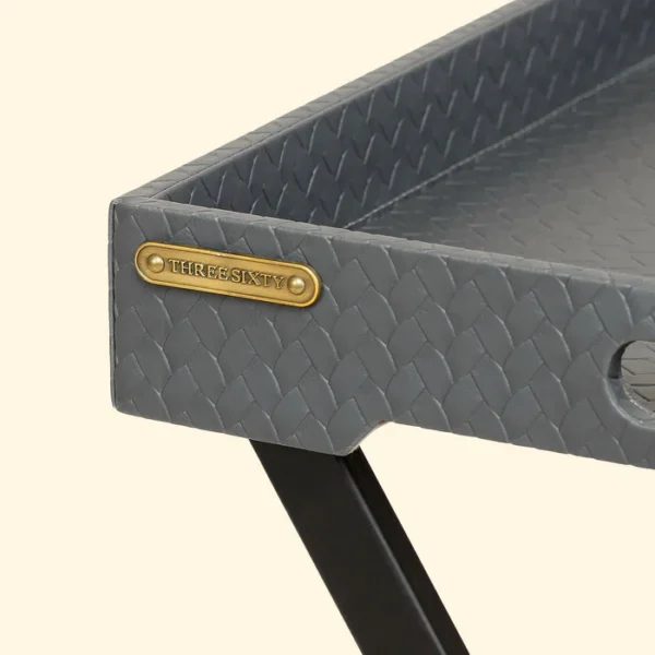 Entwine Tray On Stand Grey - Image 4