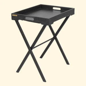 Entwine Tray On Stand Black