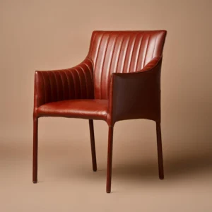 Linear Lounge Chair Cognac