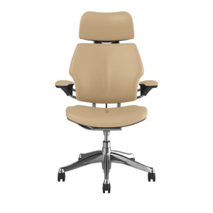 Freedom Headrest Chair: Polished Aluminum, Ticino Leather