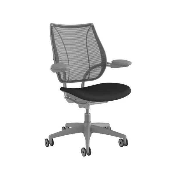 Liberty Task Chair: Grey Frame, Standard Foam Seat - Image 2