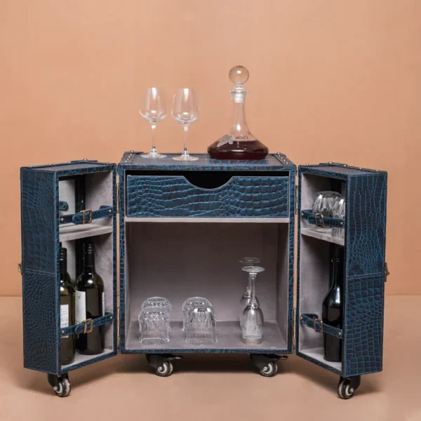 Miami Croco Small Sachin Bar Blue - Image 4