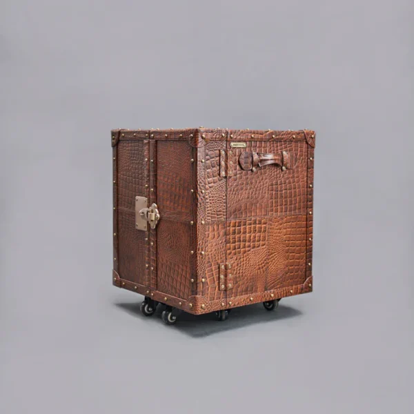 Miami Croco Small Sachin Bar Tan - Image 2