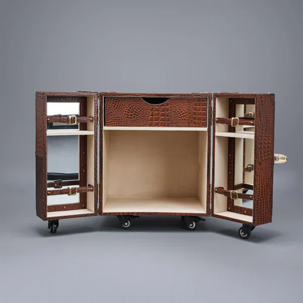 Miami Croco Small Sachin Bar Tan - Image 3
