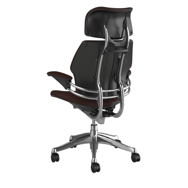 Freedom Headrest Chair: Polished Aluminum, Corvara Leather - Image 3