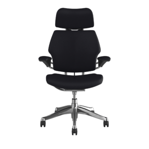 Freedom Headrest Chair: Polished Aluminum, Corvara Leather