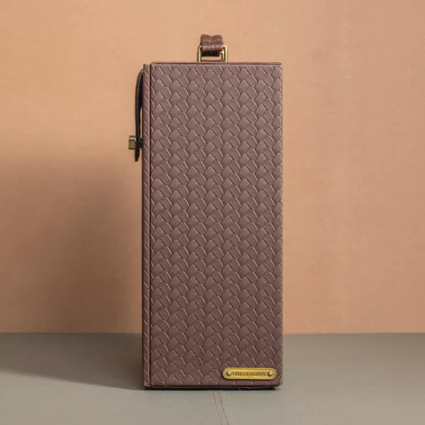 Entwine Briefcase Portable Bar Brown - Image 3