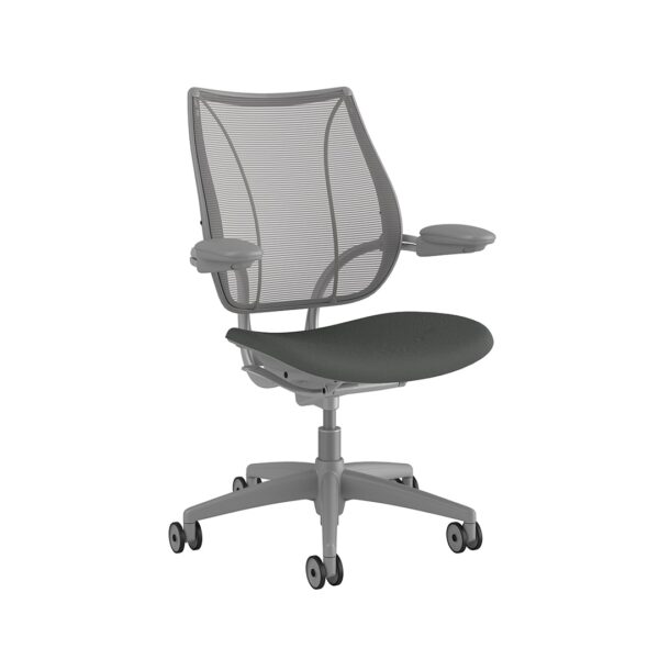 Liberty Task Chair: Grey Frame, Standard Foam Seat - Image 2
