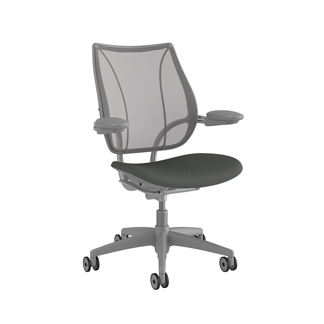 Liberty Task Chair: Grey Frame, Standard Foam Seat - Image 2
