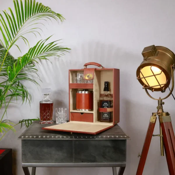 Hyde Portable Briefcase Bar Tan - Image 4