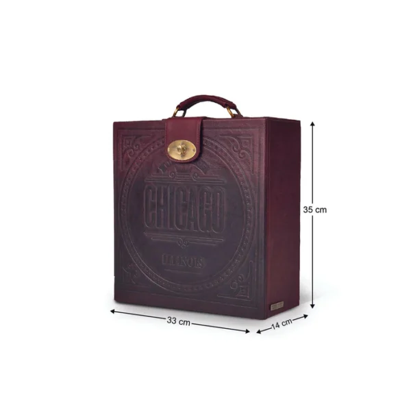 Hyde Portable Briefcase Bar Burgundy - Image 4