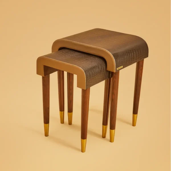 Mid-Century-Nested Tables (Set of two) - Image 2