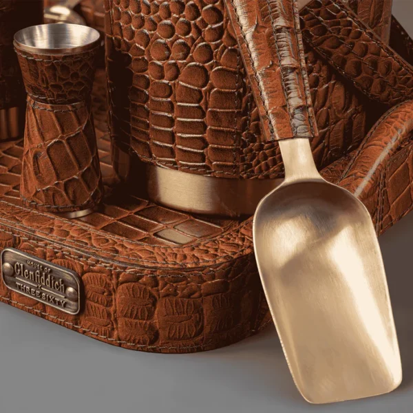 Debonair Bar Tray & Cocktail Set Tan - Image 3