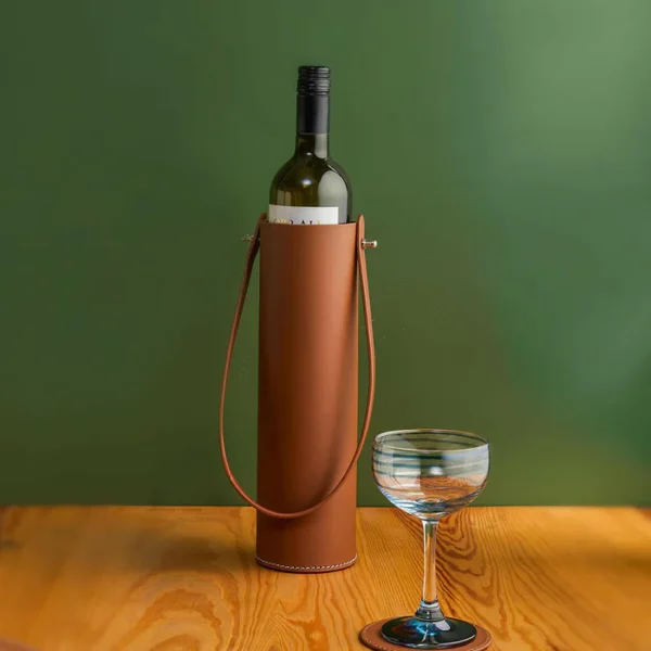 Modella Tall Single Wine Bottle Holder Cognac - Image 4